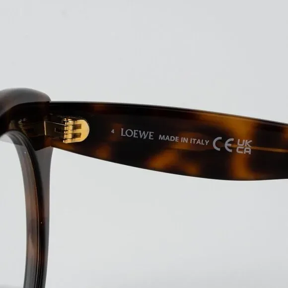 Loewe CURVY Men Eyeglasses Havana Round LW50074I 052 NEW AUTHENTIC